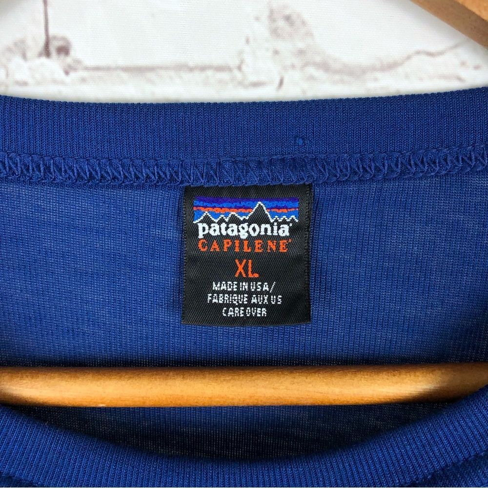 Patagonia Capilene Dark Blue Base Layer Men's Sz XL - Picture 2 of 8